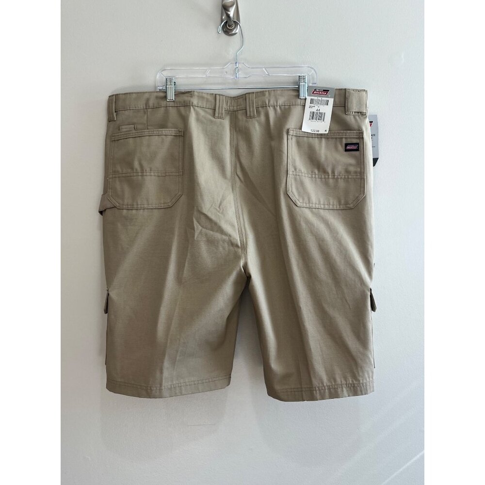 Dickies Ripstop Ultimate Cargo Short Mens 44x11 Khaki Temp Control Cooling